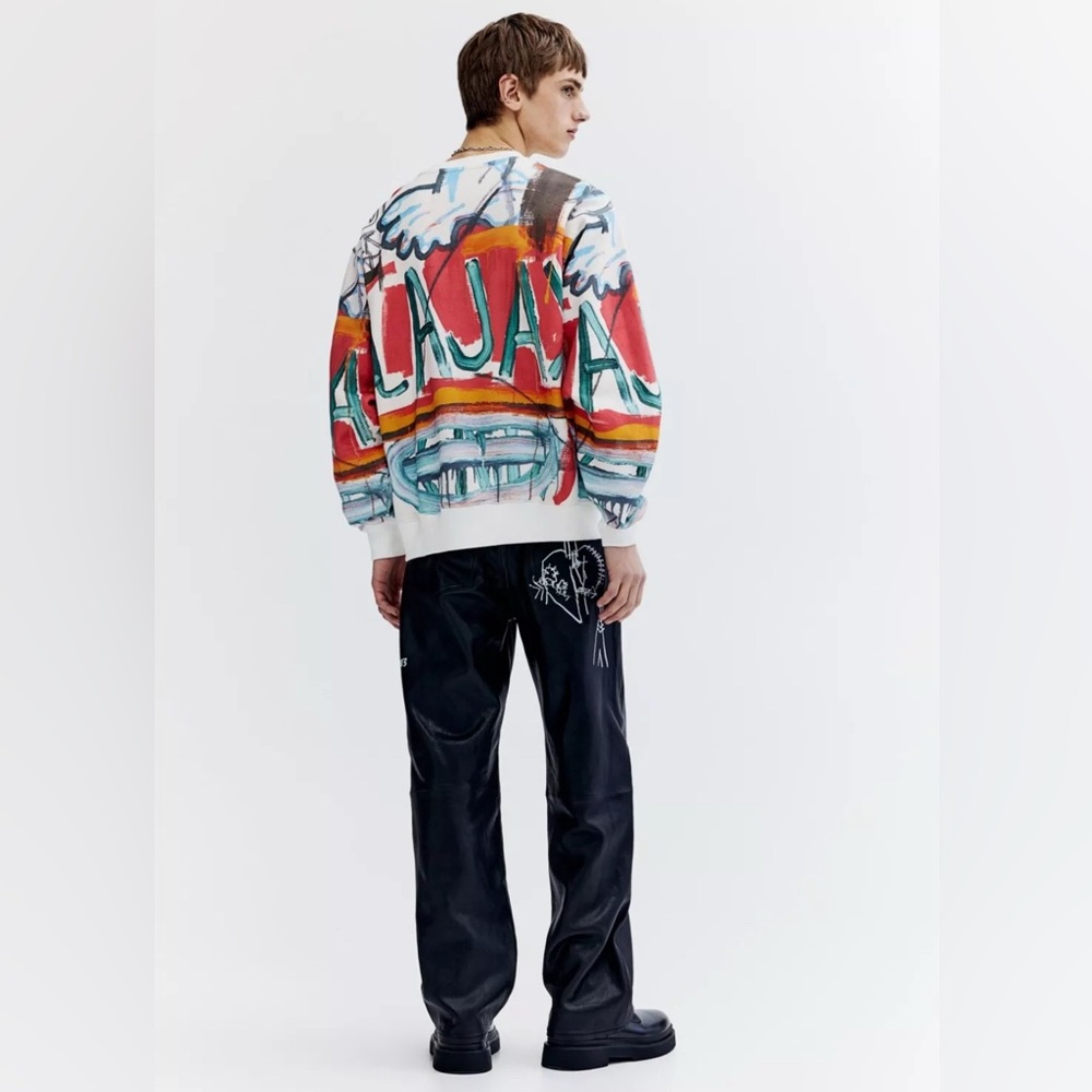 WHO DECIDES WAR x EV BRAVADO TELA D'AMORE X BASQUIAT x H&M Sweatshirt - Picture 3 of 10